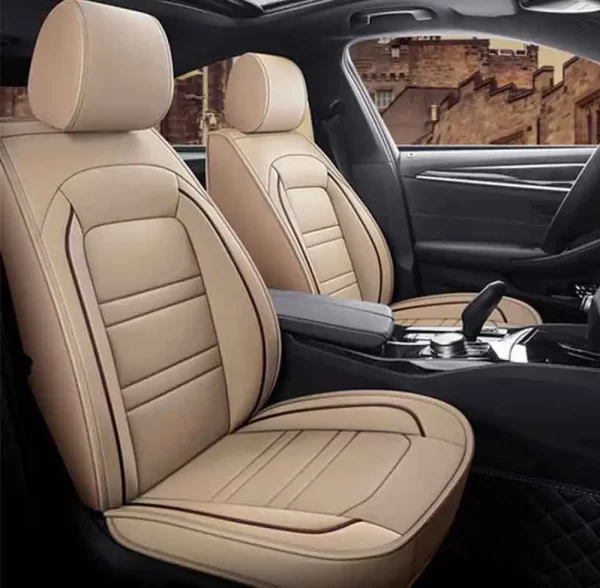 Universal 5-Seat PU Leather Car Seat Covers Full set Front Rear Seat Cushion Anti-scratch Protection Four Season - Image 6