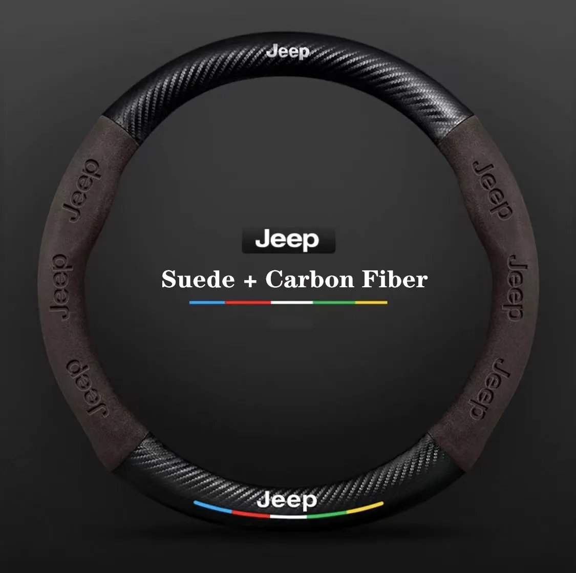 Car Steering Wheel Cover For Jeep Grand Cherokee XJ Renegade Compass Wrangler JK TJ Patriot SRT Trail Hawk Auto Accessories - Image 8