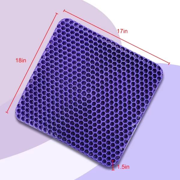 1 PC Large Purple Car Seat Cushion, Travel Cushion, Suitable For Long-distance Travel, Office Sedentary, Relieve Lower Back Pain - Image 4