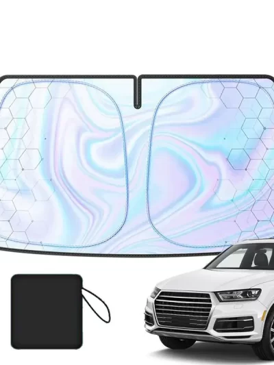 Front Windshield Sun Shade Front Window Cover Sunshade Foldable Car Seat Full Shield Blocks Max UV Rays And Keeps Your Vehicle