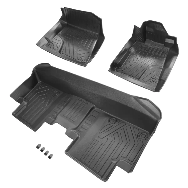 All Season Black Floor Liner Mats Waterproof for Honda Civic 2012-2015 Black - Image 5