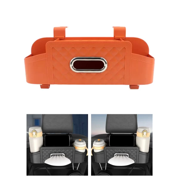 Car Back Seat Organizer Storage Box Universal Car Backseat Organizer Tissue Pocket Car Accessories Auto Interior Decoration - Image 2