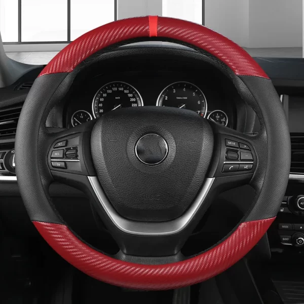 Fashion Universal Car Steering Wheel Cover Breathable Anti Slip Car Decoration Suitable 37-38cm Steering Wheel Cover Accessories - Image 5