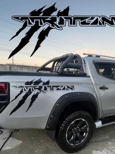 2pcs Pick Up Stickers 4x4 Vehicle Graphics Decals for Mitsubishi L200 TRITON CLAWMARK Pickup Truck Vinyl Accessories stickers