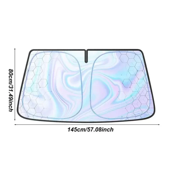 Front Windshield Sun Shade Front Window Cover Sunshade Foldable Car Seat Full Shield Blocks Max UV Rays And Keeps Your Vehicle - Image 6