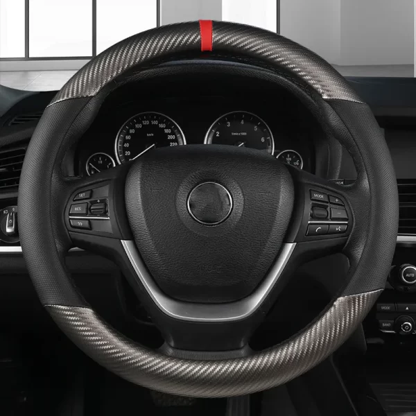 Fashion Universal Car Steering Wheel Cover Breathable Anti Slip Car Decoration Suitable 37-38cm Steering Wheel Cover Accessories - Image 3