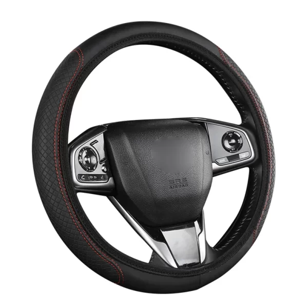 Universal Car Steering Wheel Cover Microfiber Leather Protection Cover Anti Slip Breathable for 37-39cm Steering Wheel Protector - Image 5