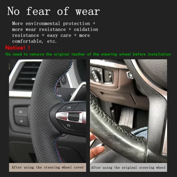 Customize Microfiber Leather Car Steering Wheel Cover For Toyota Avalon Camry 2018-2022 Crown 2018-2022 Corolla 2018-2022 RAV4 - Image 4