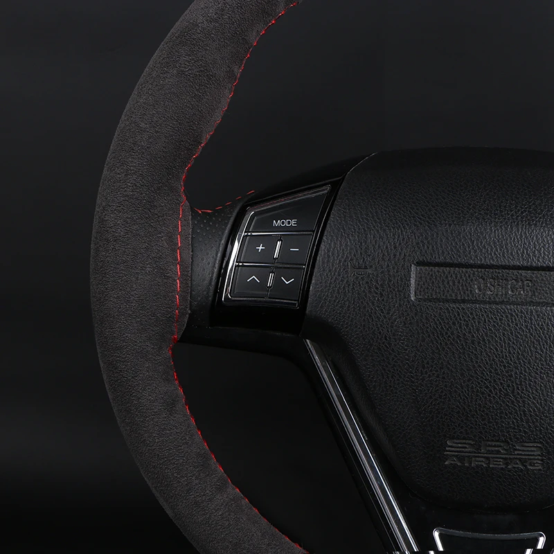 DIY Suede Car Steering Wheel Cover 15 inch Auto Steering Wheel Wrap With Needle Thread Four Season Universal Car Accessories - Image 3
