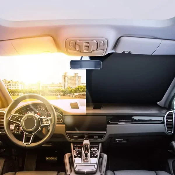 Car Sun Visor Window Block Shades Protector Windshield Visor Sun Shade UV Block Heat Insulation Windscreen Protector For Rvs - Image 2