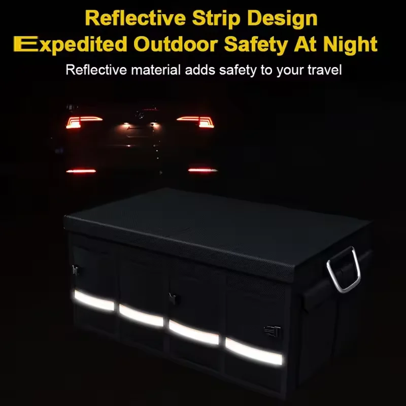 Car Trunk Storage Box Portable Multipurpose Folding Storage Box Outdoor Travel Storage Trunk Organizer for Truck SUV Trunk Box - Image 3