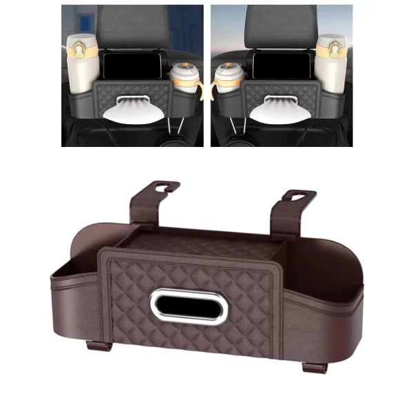 Car Back Seat Organizer Storage Box Universal Car Backseat Organizer Tissue Pocket Car Accessories Auto Interior Decoration - Image 3