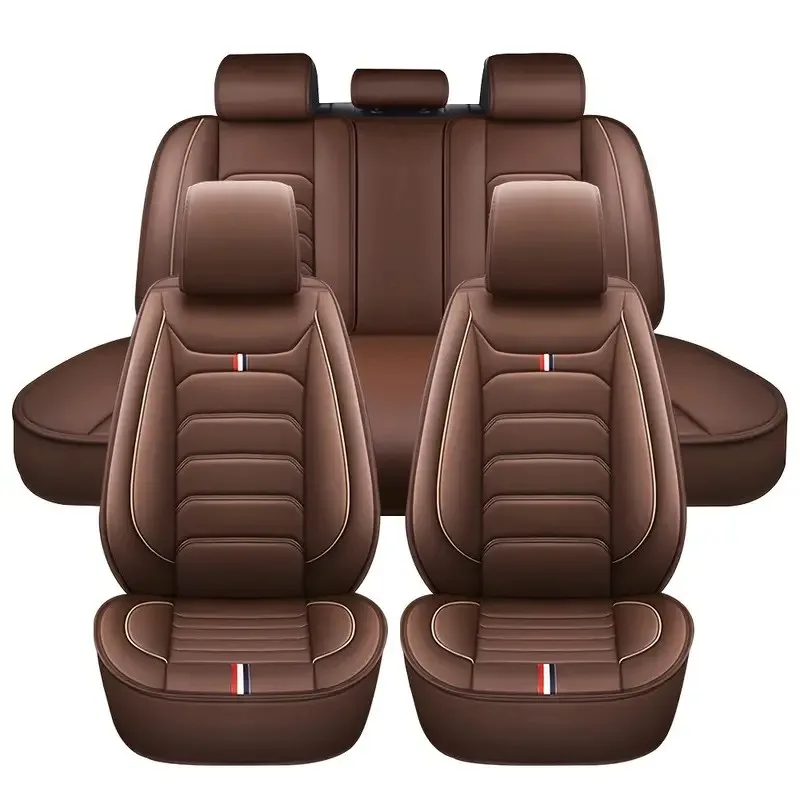 JHLU Universal Car Seat Cover 5-Seat Car Seat Covers Faux Leather Full Set Waterproof for All Car Models Auto Accessories Interi - Image 9