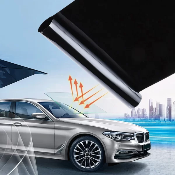 Car Window Tint Film 1/5/15/25/35/50 Percent Black Car Window Foils Tinting Film Glass Summer UV Protector Glass Sticker Films - Image 3