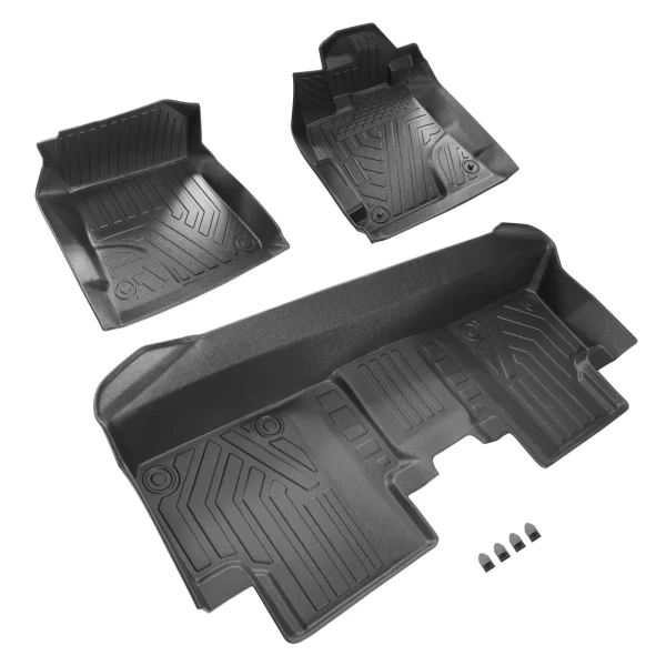 All Season Black Floor Liner Mats Waterproof for Honda Civic 2012-2015 Black - Image 6