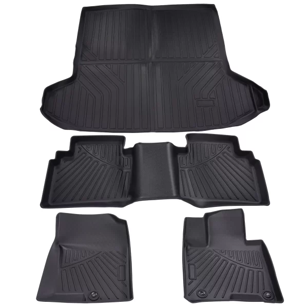 Floor Mats Cargo Trunk Liner Set For Hyundai Tucson 2022-2023 2024 Front Rear Cargo - Image 2