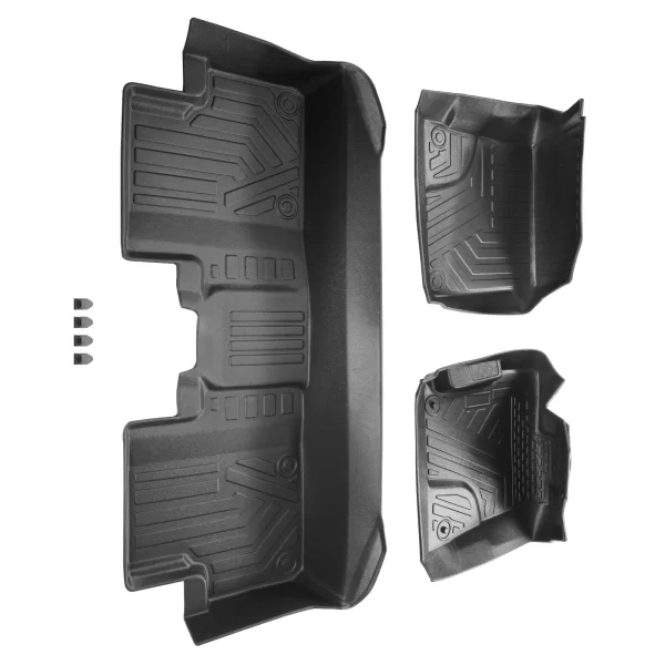 All Season Black Floor Liner Mats Waterproof for Honda Civic 2012-2015 Black - Image 4