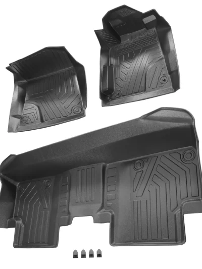 All Season Black Floor Liner Mats Waterproof for Honda Civic 2012-2015 Black