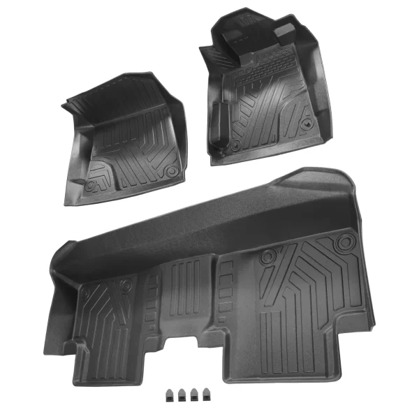 All Season Black Floor Liner Mats Waterproof for Honda Civic 2012-2015 Black