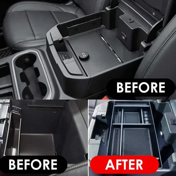 For Chevrolet Silverado 2019-2021 Center Console Storage Box Organizer Tray - Image 2