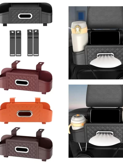 Car Back Seat Organizer Storage Box Universal Car Backseat Organizer Tissue Pocket Car Accessories Auto Interior Decoration