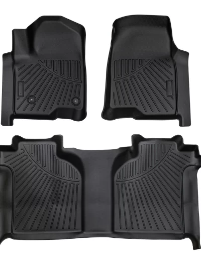 Car TPE Floor Mats For Chevy Silverado / GMC Sierra 1500 2500HD 3500HD 2019-2025 All-weather Protection Auto Floor Mats Liners