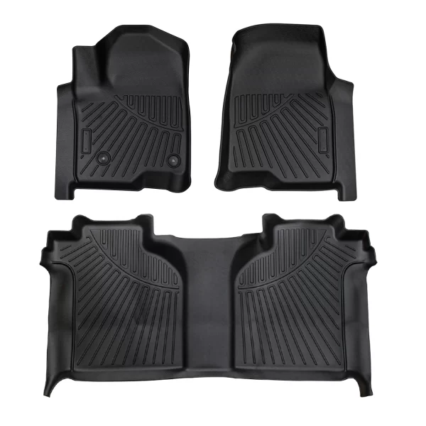 Car TPE Floor Mats For Chevy Silverado / GMC Sierra 1500 2500HD 3500HD 2019-2025 All-weather Protection Auto Floor Mats Liners