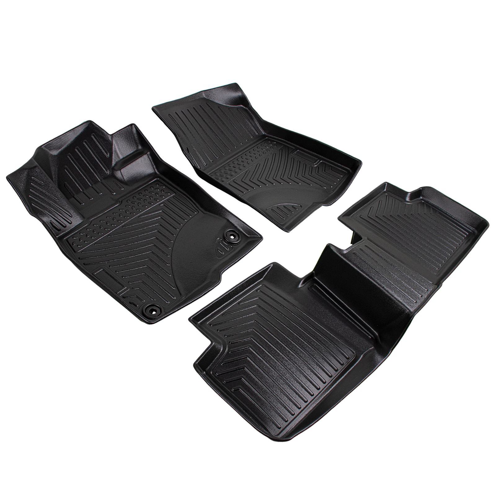 All Weather Floor Mats Liners for 2016-2021 Honda Civic Sedan & Hatchback Coupe - Image 6