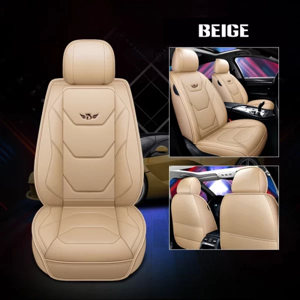 1X PU Leather Front Car Seat Cover Universal Automobiles Seat Covers Seat Chair Cushion Protetor Mat for BMW/Audi/Ford - Image 2