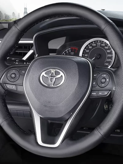 Customize Microfiber Leather Car Steering Wheel Cover For Toyota Avalon Camry 2018-2022 Crown 2018-2022 Corolla 2018-2022 RAV4