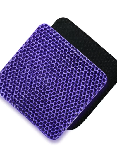 1 PC Large Purple Car Seat Cushion, Travel Cushion, Suitable For Long-distance Travel, Office Sedentary, Relieve Lower Back Pain