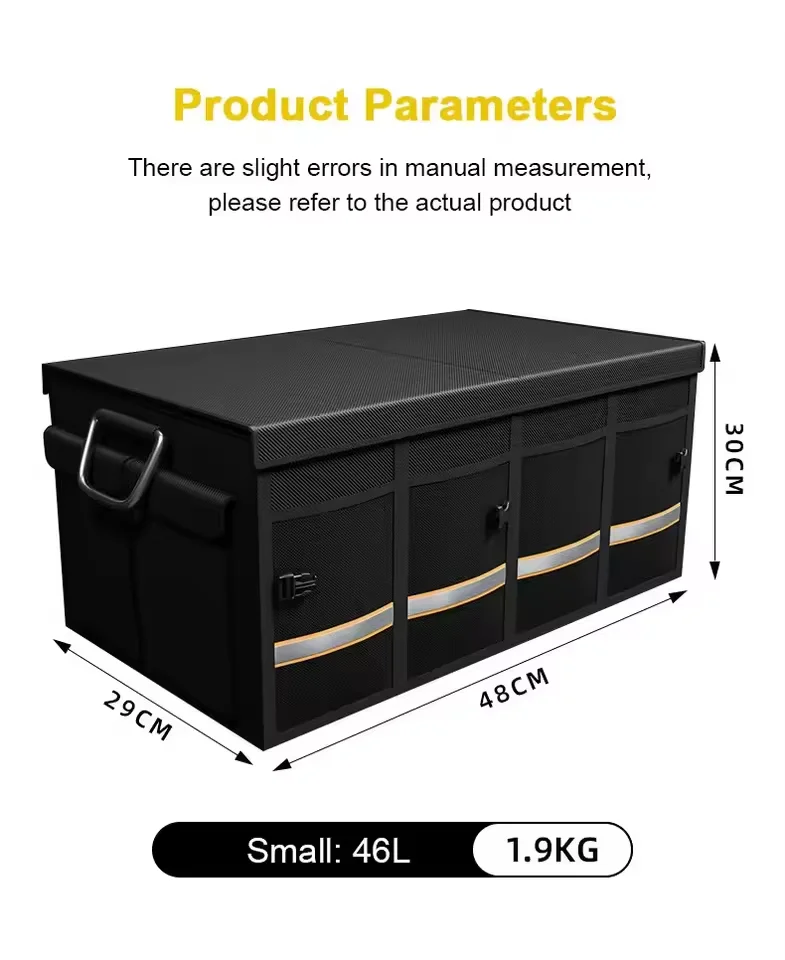 Car Trunk Storage Box Portable Multipurpose Folding Storage Box Outdoor Travel Storage Trunk Organizer for Truck SUV Trunk Box - Image 4