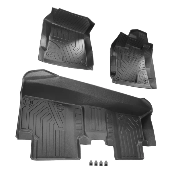 All Season Black Floor Liner Mats Waterproof for Honda Civic 2012-2015 Black - Image 2