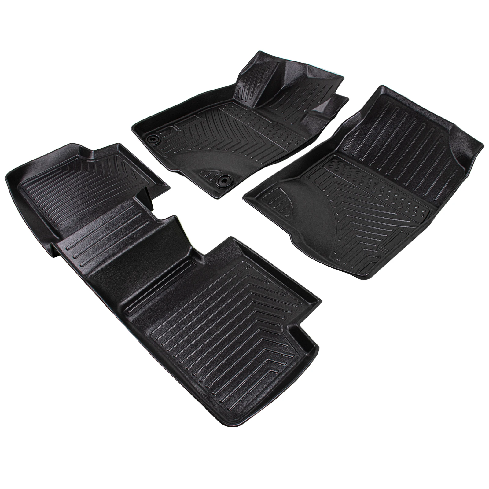 All Weather Floor Mats Liners for 2016-2021 Honda Civic Sedan & Hatchback Coupe - Image 2