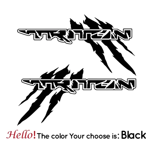 2pcs Pick Up Stickers 4x4 Vehicle Graphics Decals for Mitsubishi L200 TRITON CLAWMARK Pickup Truck Vinyl Accessories stickers - Image 5