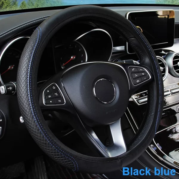 Universal Car Steering Wheel Cover Microfiber Leather Protection Cover Anti Slip Breathable for 37-39cm Steering Wheel Protector - Image 10