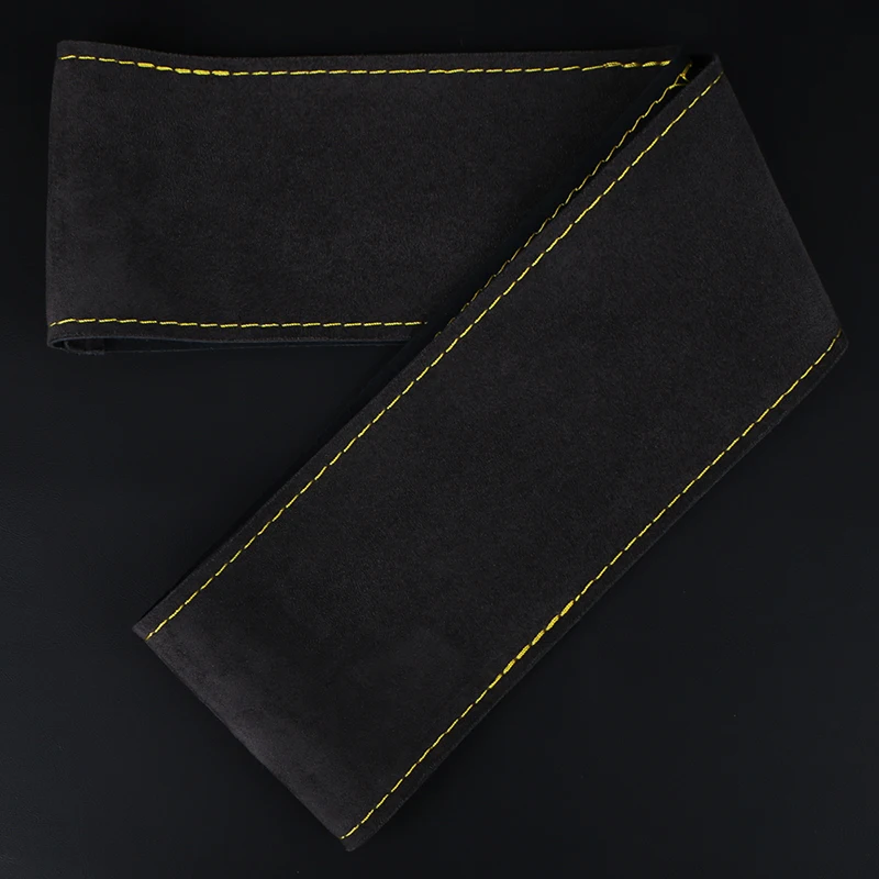 DIY Suede Car Steering Wheel Cover 15 inch Auto Steering Wheel Wrap With Needle Thread Four Season Universal Car Accessories - Image 10