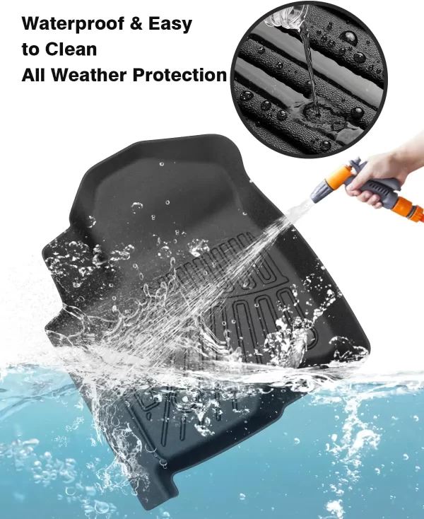 Car TPE Floor Mats For Chevy Silverado / GMC Sierra 1500 2500HD 3500HD 2019-2025 All-weather Protection Auto Floor Mats Liners - Image 5