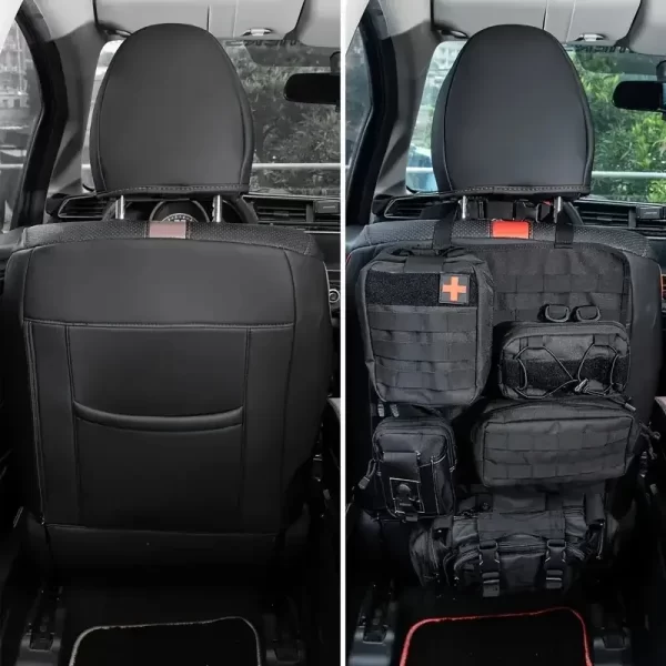 Tactical Car Seat Organizer With Detachable Pouches - Durable Multi-Pocket Storage For Everyday Use - Image 6