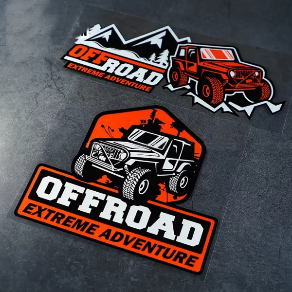 Car Sticker Decals Parts Sunscreen and Waterproof PVC Cover Scratches for Jeep Off Road Graphic Vinyl Stickers 4X4 Exterior