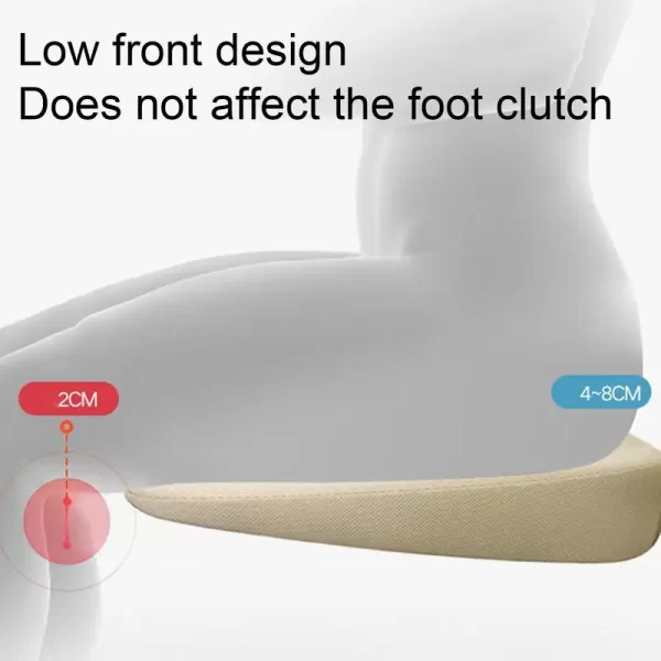 Universal Car Booster Seat Cushion Breathable Portable Car Seat Pad Fatigue Relief Ergonomic Sloping Seat Cushion - Image 5