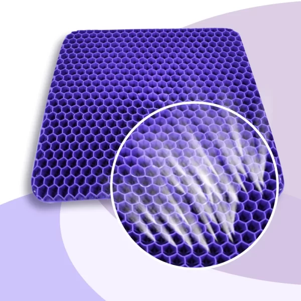 1 PC Large Purple Car Seat Cushion, Travel Cushion, Suitable For Long-distance Travel, Office Sedentary, Relieve Lower Back Pain - Image 5