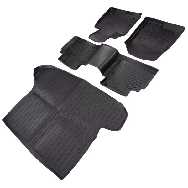 Floor Mats Cargo Trunk Liner Set For Hyundai Tucson 2022-2023 2024 Front Rear Cargo