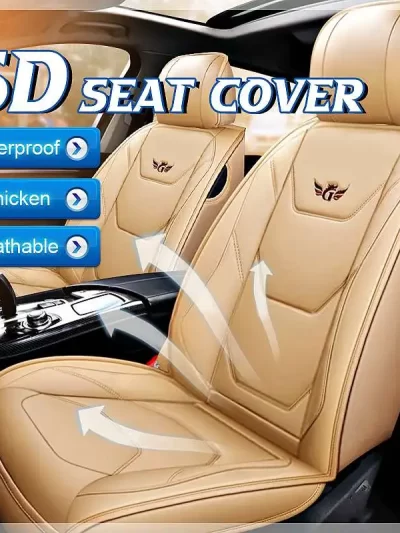 1X PU Leather Front Car Seat Cover Universal Automobiles Seat Covers Seat Chair Cushion Protetor Mat for BMW/Audi/Ford