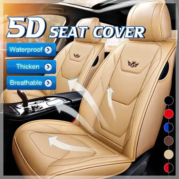 1X PU Leather Front Car Seat Cover Universal Automobiles Seat Covers Seat Chair Cushion Protetor Mat for BMW/Audi/Ford