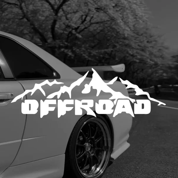 Mountain Graphic Off Road Vinyl Decal de