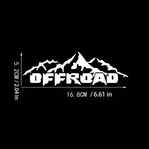 Mountain Graphic Off Road Vinyl Decal de - Image 2