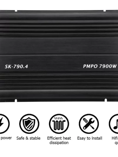 7900W Car Home Audio Power Amplifier 4 Channel 12V Car Digital Amplifer Car Audio Amplifier for Cars Amplifier Subwoofer 12V