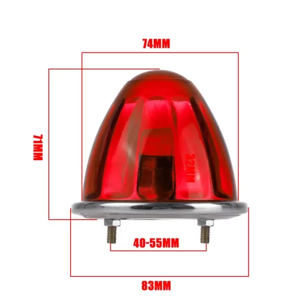 1156 LED Bulb Led Side Marker Light Amber Red Clearence Indicator Light Watermelon Taillight For Car Truck Bus Trailer 12V 24V - Image 3