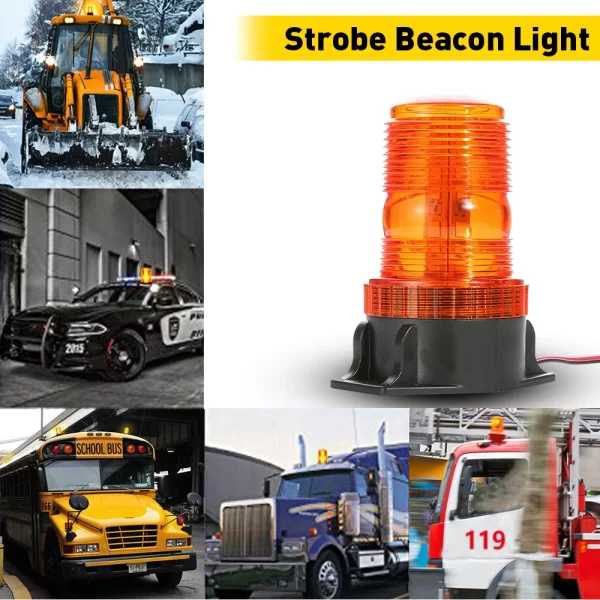 Car Truck Picker Warning Light Emergency LED Strobe Light Flashing Beacon Signalling Traffice Indication Lamp Security 12V 24V - Image 4